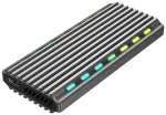 Gembird EE2280-U3C-03 USB 3.1 korpuss M.2 NVMe diskiem / RGB / alumīnija