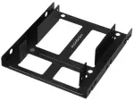 Metal frame for mounting two 2.5'' disks into one 3.5'' position.