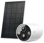 Solar-Powered Security Camera Kit, Wi-Fi, 2K 4MP, IP66, Color Night Vision