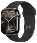 I&scaron;manusis laikrodis Apple Watch 10 GPS + Cellular 42mm Slate Titanium S/M Black (MWXG3QF/A)
