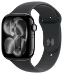 I&scaron;manusis laikrodis Apple Watch Series 11 GPS + Cellular 46mm Jet Black aliuminio korpusas su Black sportine apyranke - M/L