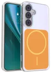 Etteri Hidden Pearl Epoxy Mag telefono dėklas Samsung Galaxy S25 (S931) oranžinis