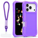 Safepop telefono dėklas su dirželiu iPhone 17 Pro violetinis