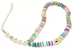 Guess GUSTPEAM telefono dirželis daugiaspalvis Heishi Beads