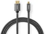 Nedis CVTB34700GY20 Ātrgaitas HDMI&trade; Kabelis ar Ethernet| HDMI&trade; Micro maler | 4K@60H | 2.00 m
