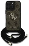 Guess GUHCP16LP4GMGCRW PU 4G Metal Logo Crossbody Strap Case Maciņ&scaron; priek&scaron; Apple iPhone 16 Pro