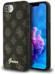 Guess Peony Script Logo MagSafe Aizsargapvalks priek&scaron; iPhone 16e / 17e / melns