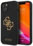 Guess GUHCP13SLS4GGBK Silicone 4G Logo Aizsargapvalks priek&scaron; iPhone 13 mini 5,4" / melns
