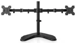 Nedis MMDOSD110BK Galda monitora stiprinājums 2 ekrāniem 15&ndash;32" 75 x 75/100 x 100 (pilna kustība)
