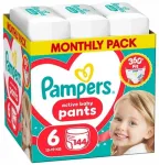 Pampers Pants Autiņbiksītes 6. Izmērs 13-19 kg 144 gab.