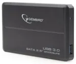 Gembird EE2-U3S-2 2,5" HDD ārējais korpuss SATA USB 3.0 / melns