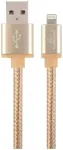 Gembird CCB-MUSB2B-AMLM-6-G USB-A to Lightning kabelis 1,8m / zelta