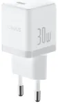 Baseus Palm kelioninis įkroviklis | 30W | PD, QC | USB-C | su USB-C į USB-C laidu komplekte | baltas