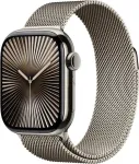 I&scaron;manusis laikrodis Apple Watch 10 GPS + Cellular 46mm Natural Titanium Milanese Loop S/M Gray (MC7Q4QF/A)