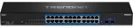 TRENDnet 24-Port Gigabit Switch with 2 x 10G SFP+ Slots