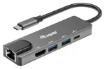 Equip Dock 5-1 USB-C->HDMI, 2xUSB-A, GbE, 100W USB-C 0.25m