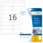 HERMA Tekstilės/vardų etiketės A4 88,9x33,8mm White 320 vnt.