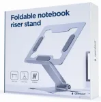gembird Foldable notebook riser stand silver