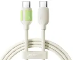 Joyroom Type-C - Type-C fluorescējo&scaron;s kabelis A53, 60W, 1.2m, Beige (S-A53)