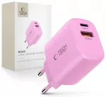 Tech-Protect NCA20 travel charger | 20W | PD, QC | USB-A, USB-C | pink