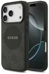 Guess 4G Circle Classic Logo phone case with MagSafe support for iPhone 17 Pro black