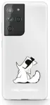 KLHCS21LCFNRC Karl Lagerfeld PC|TPU Choupette Eats dėklas Samsung Galaxy S21 Ultra skaidrus