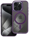 Color Edge Mag telefono dėklas su MagSafe palaikymu iPhone 15 Pro violetinis
