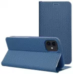LUNA Book Carbon knyginio tipo telefono dėklas iPhone 17 Pro mėlynas