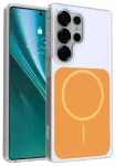 Etteri Hidden Pearl Epoxy Mag telefono dėklas Samsung Galaxy S25 Ultra (S938) oranžinis