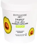 Byphasse, Avokadų plaukų kaukė, drėkinamoji plaukų priežiūros kaukė, 250 ml