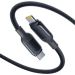 Baseus PicoGo duomenų perdavimo ir įkrovimo laidas | USB-C į USB-C | 240W | 1m | juodas