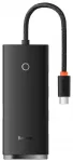 Baseus 4 in 1 &scaron;akotuvas USB-C į 4x USB 3.0 | USB-C | juodas