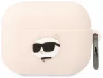 Karl Lagerfeld case for Airpods Pro KLAPRUNCHP pink 3D Silicone NFT Karl