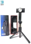 Riff GS09 vienos a&scaron;ies rankinis stabilizatorius su įmontuotu trikoju ir nuotolinio valdymo pulteliu (65&ndash;96 mm) Juodas
