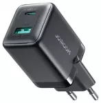 Joyroom JR-TG8 kelioninis įkroviklis | 45W | GaN | USB-C, USB-A | juodas
