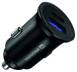 Swissten Metāla Auto Lādētājs ar Power Delivery USB-C + Quick Charge 3.0 / 36W Mobīlajiem telefoniem un Plane&scaron;etdatoriem
