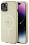 Guess Saffiano MagSafe Back Case Aizsargapvalks Priek&scaron; Apple iPhone 15 Plus