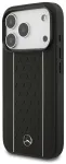 Mercedes Leather Star Pattern and Stripes MagSafe Case Aizsargapvalks priek&scaron; Apple iPhone 17 Pro