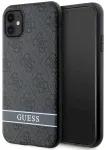Guess GUHCN61P4SNK Hardcase 4G Stripe Aizsargapvalks priek&scaron; iPhone 11/XR / pelēks