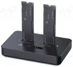 Gembird DD2-U3M2 Datoru dokstacija SSD Dual Drive USB Type-C M.2 NVMe un SATA