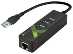 Techly USB 3.0 adapteris ar Gigabit Ethernet un 3 portu USB 3.0
