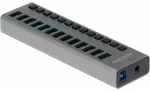 Delock I&scaron;orinis SuperSpeed USB &scaron;akotuvas su 13 prievadų + jungiklis