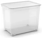 Dėžutė su dangčiu T Dėžutė XL 70L 39x55,5x42,5cm skaidri