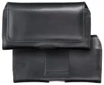 ROYAL universalus horizontalus odinis dėklas ant diržo dydis 2XL, skirtas SAMSUNG A21s / S20 ULTRA / S21 ULTRA / A70 / A71 / XIAOMI REDMI 9 / HUAWEI P SMART PRO, juodas