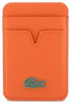 Lacoste PU Iconic Petit Pique MagSafe Wallet Orange