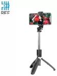 Riff L02 Universali belaidė asmenukių lazda (i&scaron;traukiama iki 100cm) su stovu / užrakto mygtuku Juoda