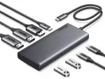 UGREEN 35625 USB-C interfeisa centrmezgls HDMI / USB 3.2 Gen 1 Type-A / USB 3.2 Gen 1 Type-C / VGA 10000 Mbit/s / pelēks