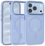Liavec Cloudy telefono dėklas su metalo kameros rėmu iPhone 18 Pro Max | iPhone 17 Pro Max mėlynas