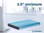 Gembird EE2-U3S-3-B Ārējais HDD korpuss 2.5" USB 3.0 / zils