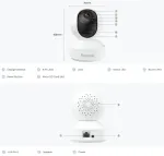 Wireless Wi-Fi indoor camera, E330, 5MP 3K, 2.4GHZ + 5GHz, MicroSD up to 512GB
